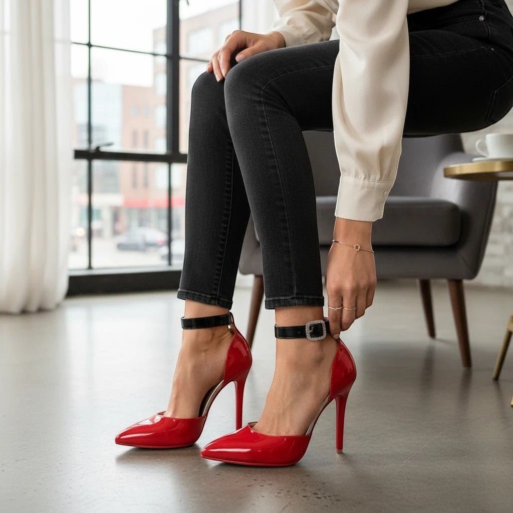 Ankle Strap Heel Closed Toe - Dikova