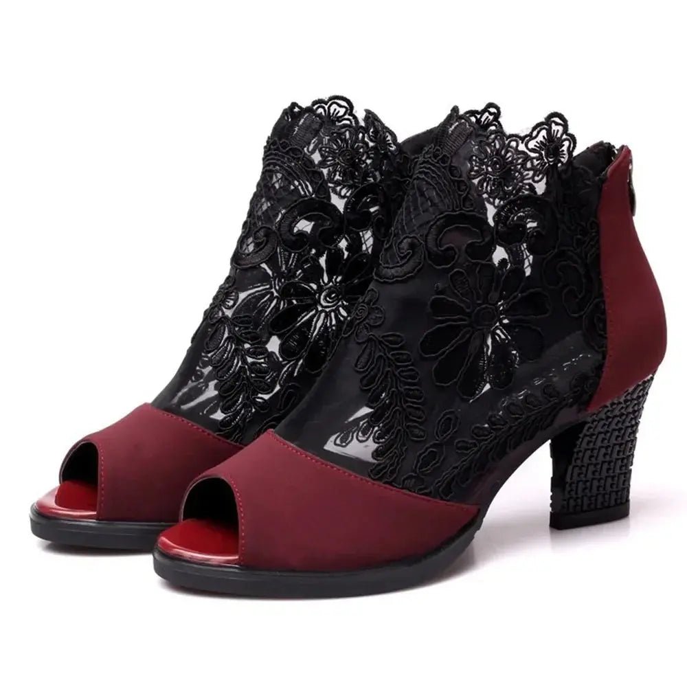 Ankle strap heel peep toe - Dikova