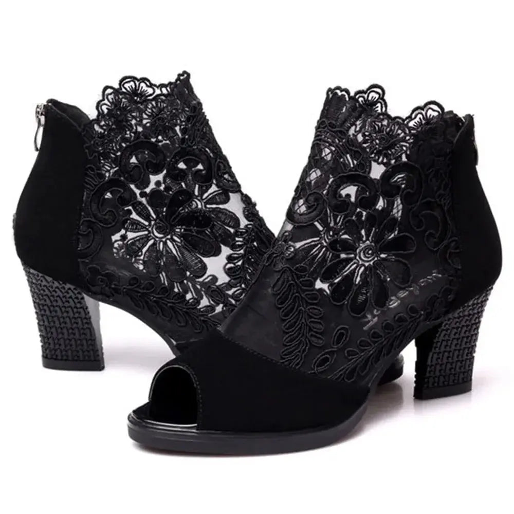 Ankle strap heel peep toe - Dikova