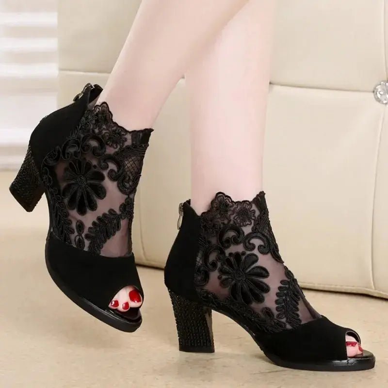 Ankle strap heel peep toe - Dikova
