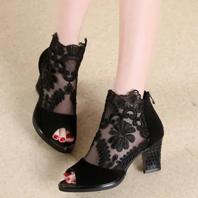 Ankle strap heel peep toe - Dikova