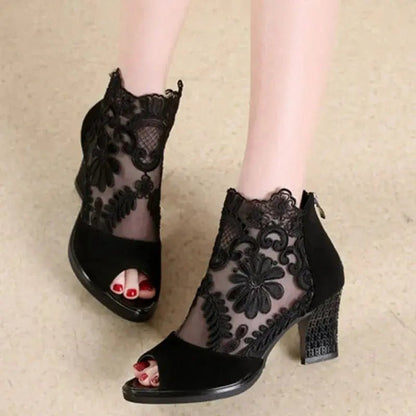 Ankle strap heel peep toe - Dikova