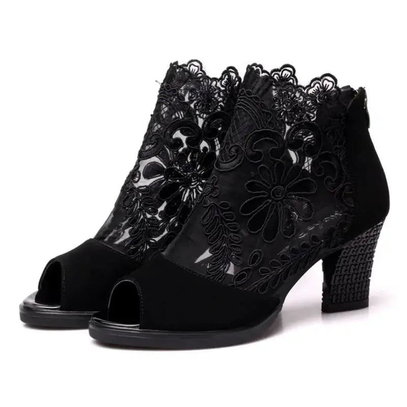 Ankle strap heel peep toe - Dikova
