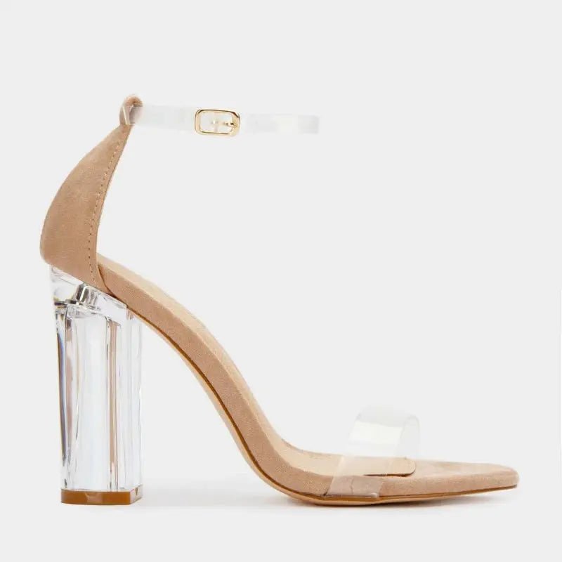 Ankle Strap Heel Perspex - Dika Studio