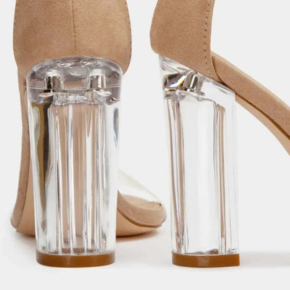 Ankle Strap Heel Perspex - Dika Studio