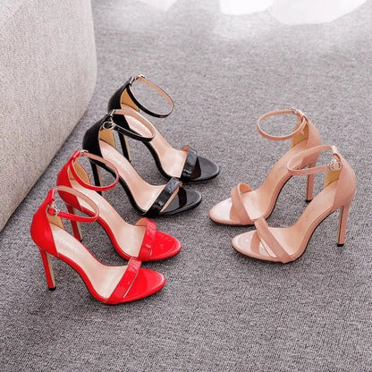 Ankle Strap Heels Rose Gold - Dikova