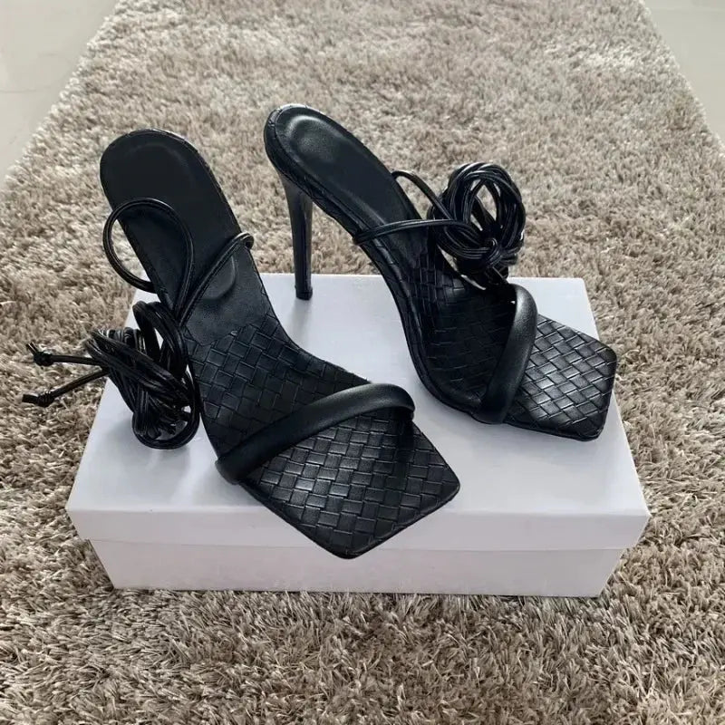 Ankle Strap Lace - Up Heel - Dikova