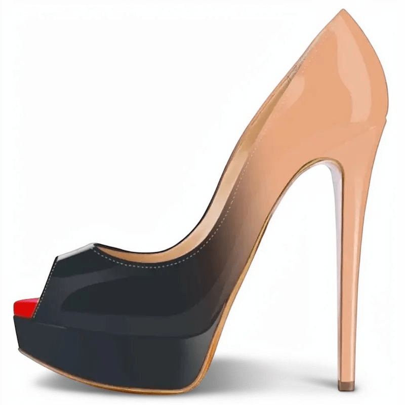Ankle strap peep toe high heel - Dikova