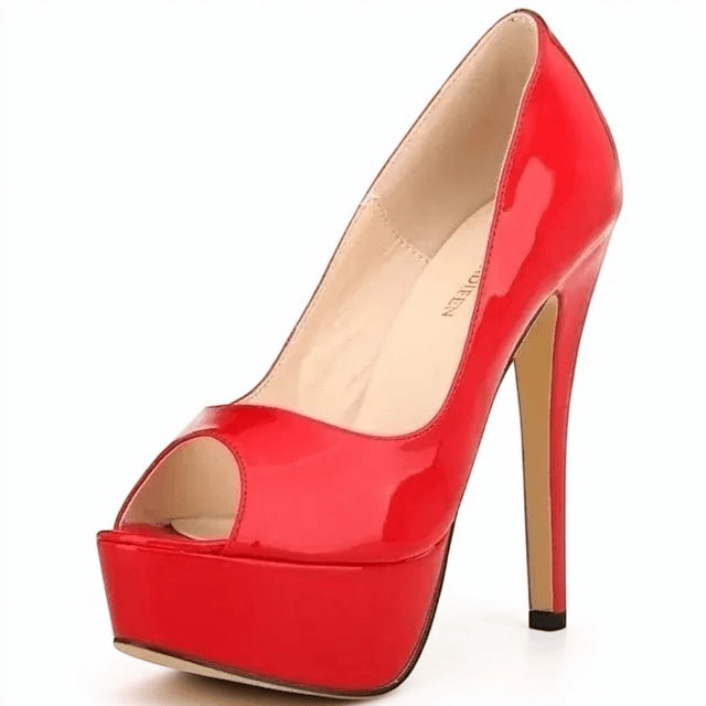 Ankle strap peep toe high heel - Dikova