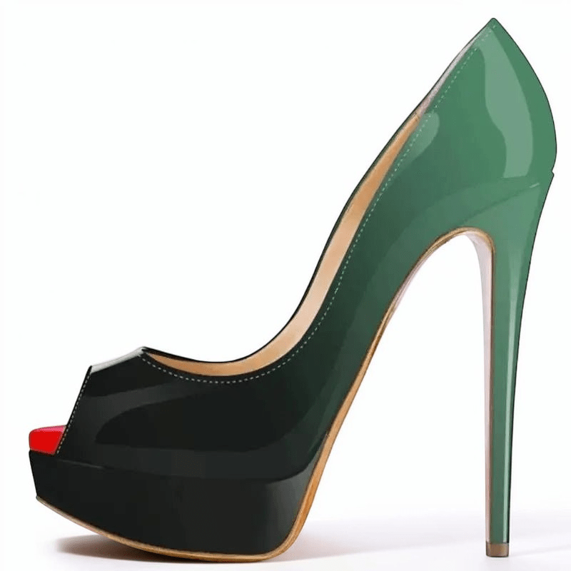 Ankle strap peep toe high heel - Dikova