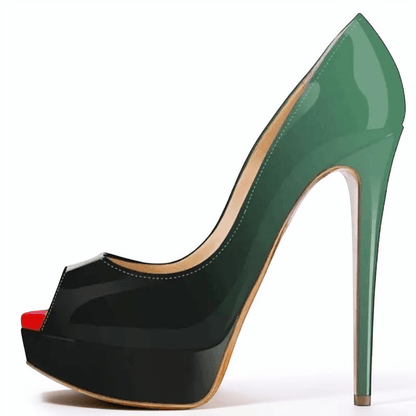 Ankle strap peep toe high heel - Dikova