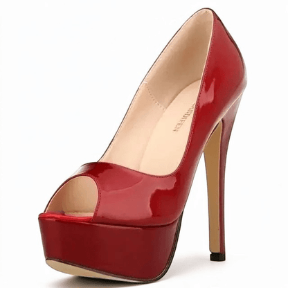 Ankle strap peep toe high heel - Dikova
