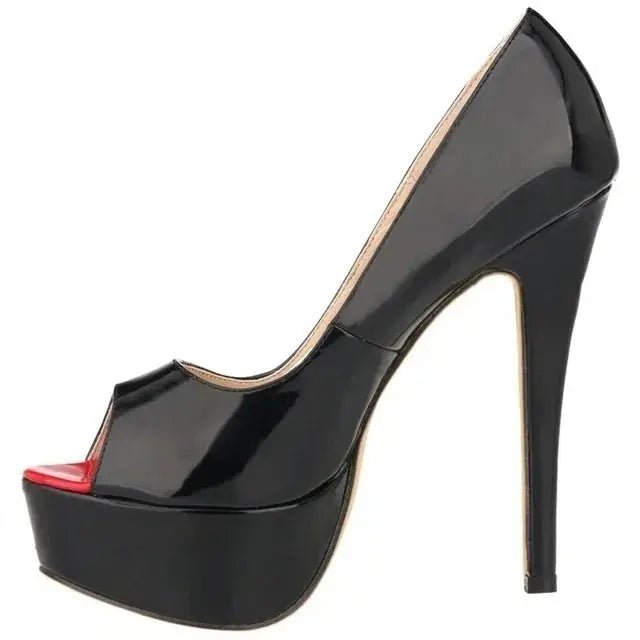 Ankle strap peep toe high heel - Dikova