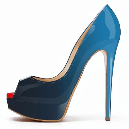 Ankle strap peep toe high heel - Dikova