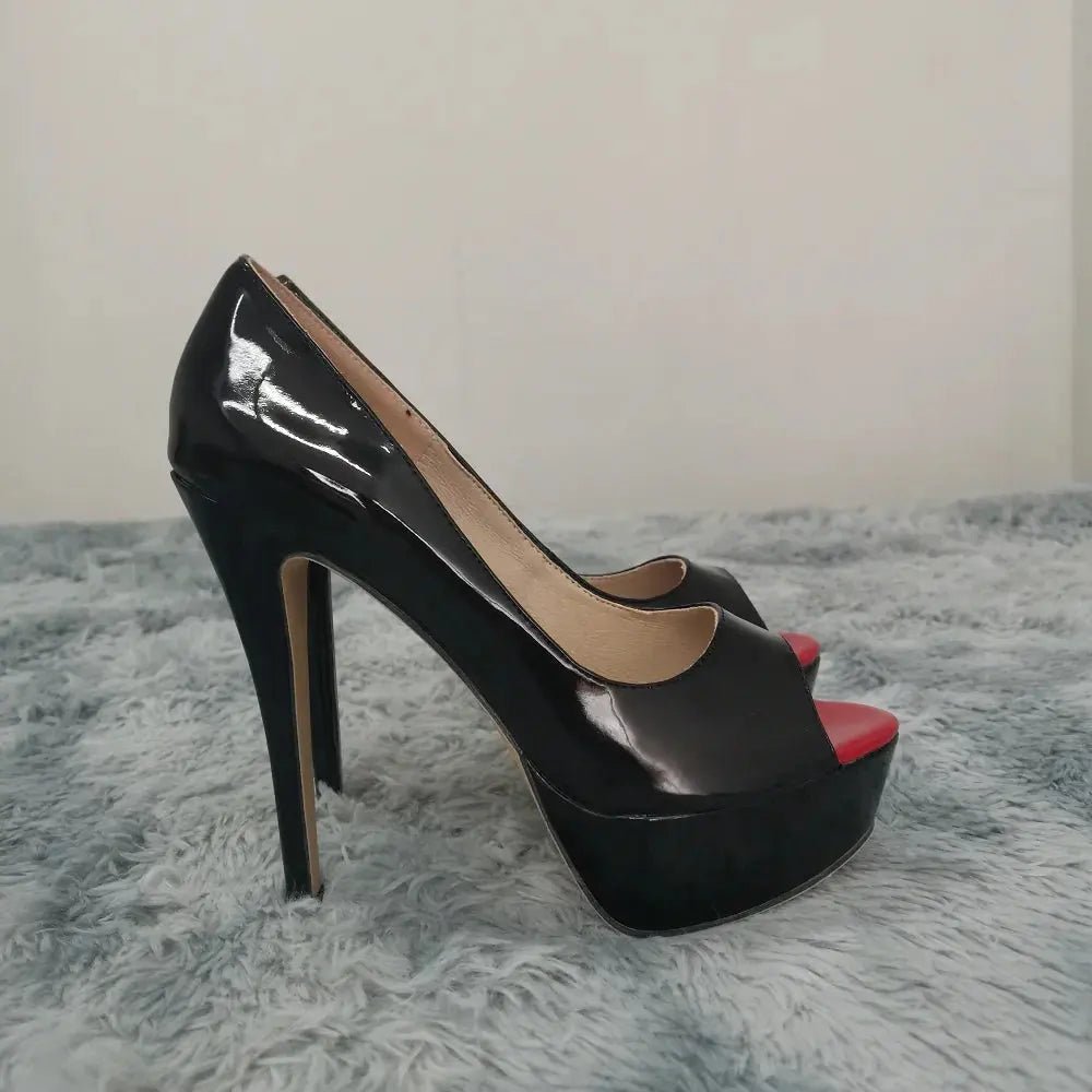 Ankle strap peep toe high heel - Dikova