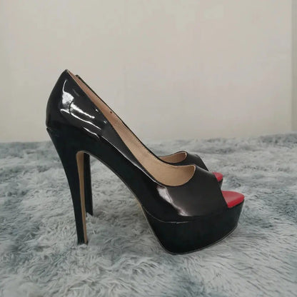 Ankle strap peep toe high heel - Dikova