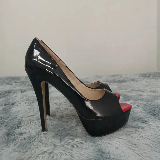 Ankle strap peep toe high heel - Dikova