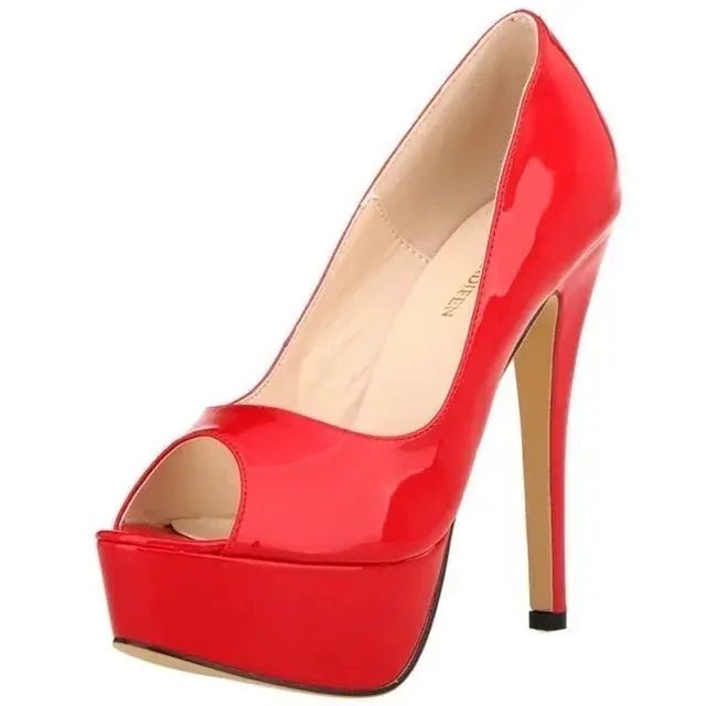 Ankle strap peep toe high heel - Dikova
