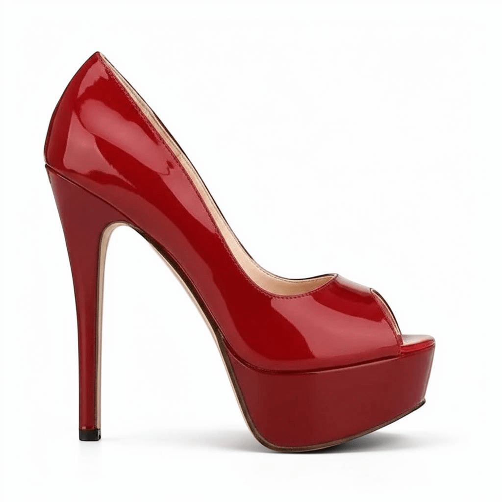 Ankle strap peep toe high heel - Dikova