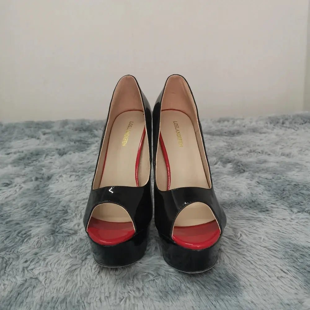 Ankle strap peep toe high heel - Dikova