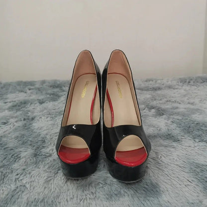 Ankle strap peep toe high heel - Dikova