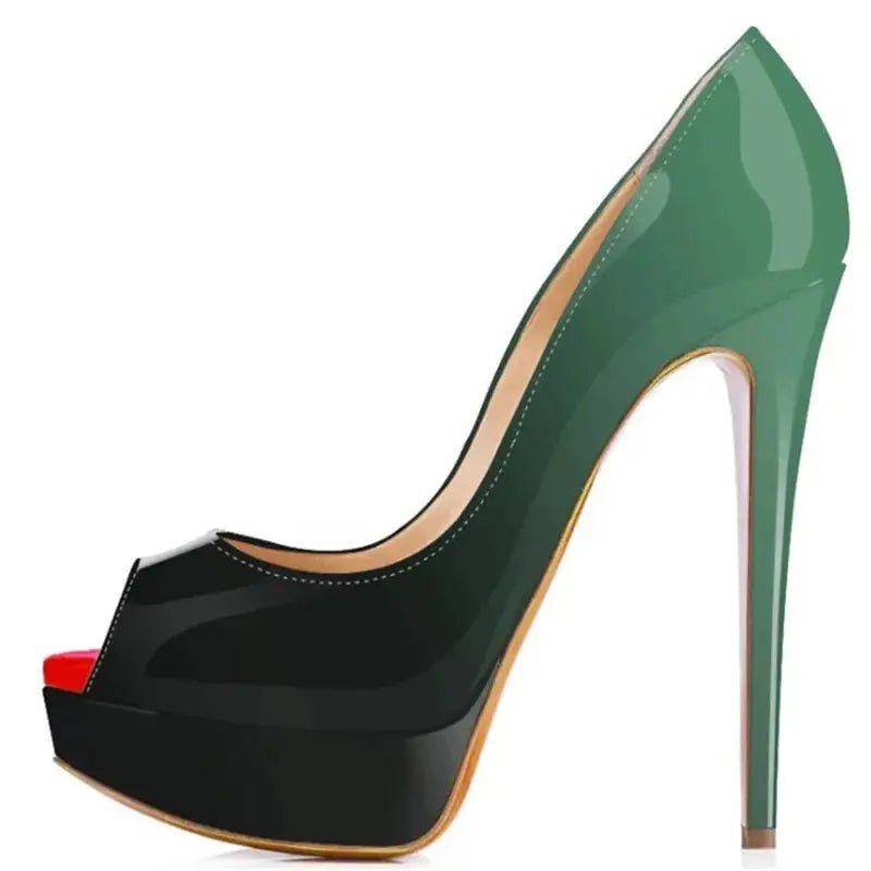 Ankle strap peep toe high heel - Dikova