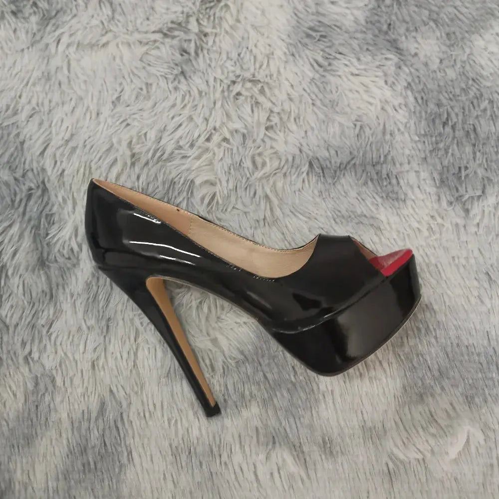 Ankle strap peep toe high heel - Dikova