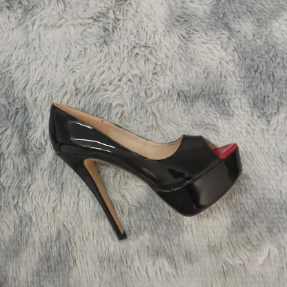 Ankle strap peep toe high heel - Dikova