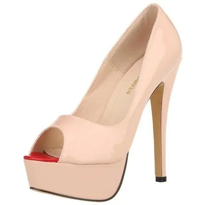 Ankle strap peep toe high heel - Dikova