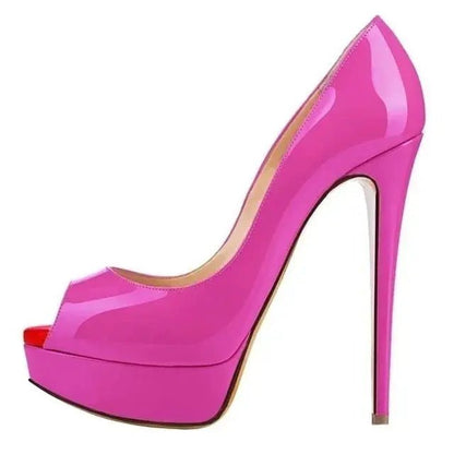 Ankle strap peep toe high heel - Dikova