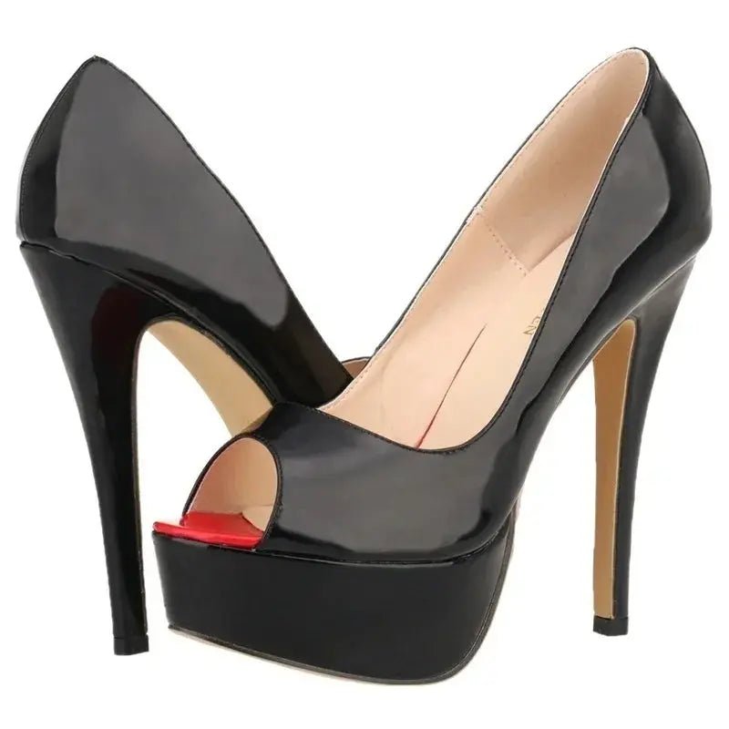 Ankle strap peep toe high heel - Dikova
