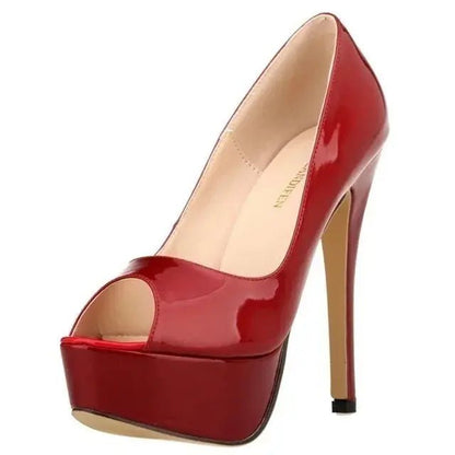 Ankle strap peep toe high heel - Dikova