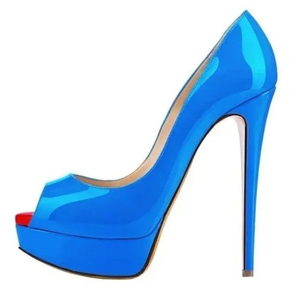 Ankle strap peep toe high heel - Dikova
