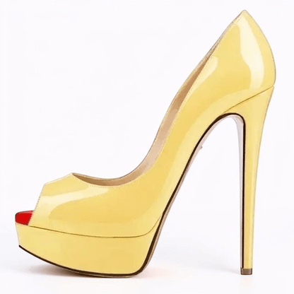 Ankle strap peep toe high heel - Dikova