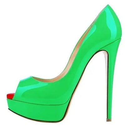 Ankle strap peep toe high heel - Dikova