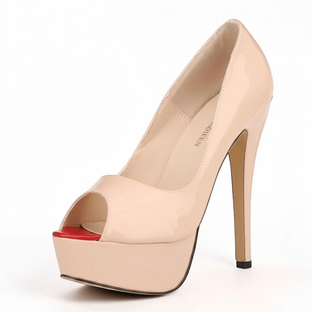 Ankle strap peep toe high heel - Dikova