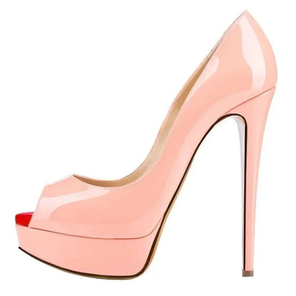 Ankle strap peep toe high heel - Dikova