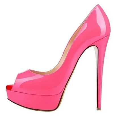 Ankle strap peep toe high heel - Dikova