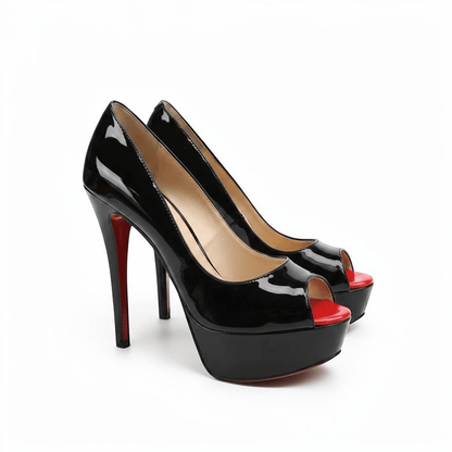Ankle strap peep toe high heel - Dikova