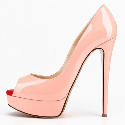 Ankle strap peep toe high heel - Dikova