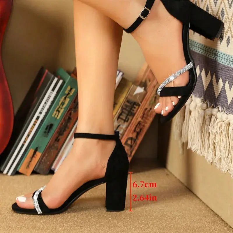 Ankle Strap Royal Blue Heel - Dikova