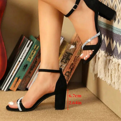 Ankle Strap Royal Blue Heel - Dikova