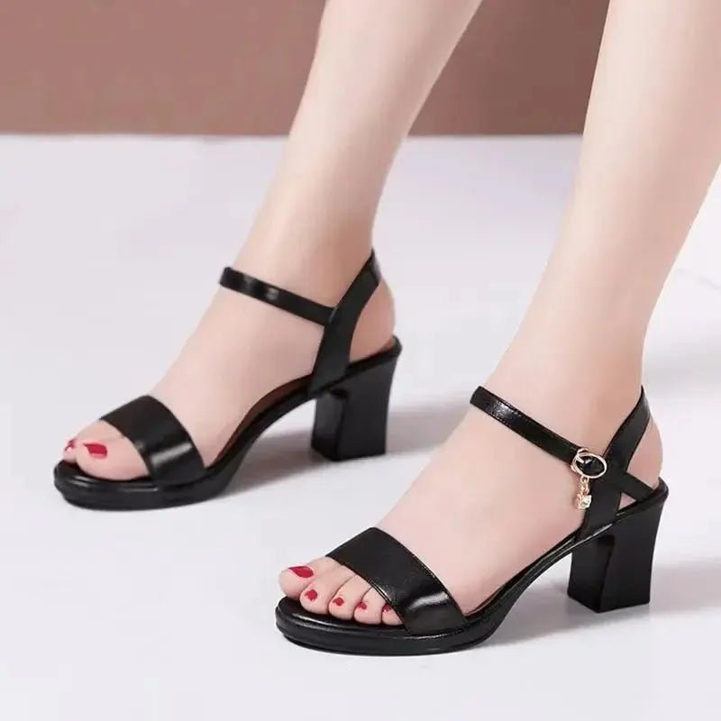 Ankle strap sandal low heel - Dikova
