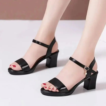 Ankle strap sandal low heel - Dikova