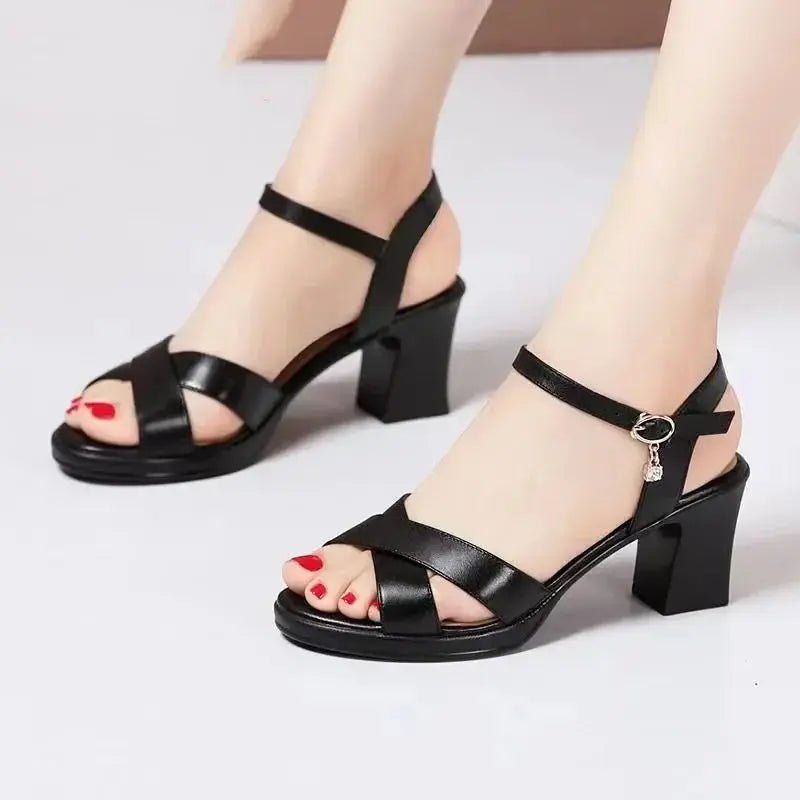 Ankle strap sandal low heel - Dikova