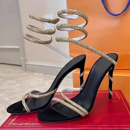 ankle strap snake heels - Dikova