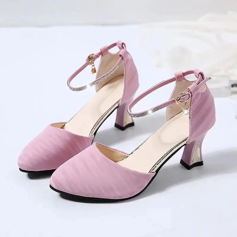 Beige ankle strap heels - Dika Studio