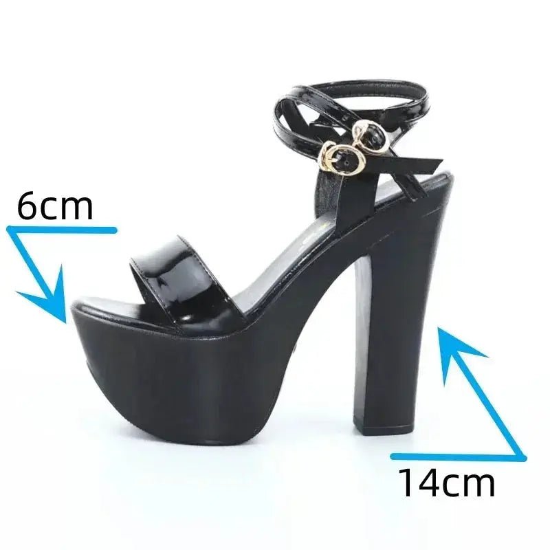 Blair Ankle Strap Heel - Dika Studio