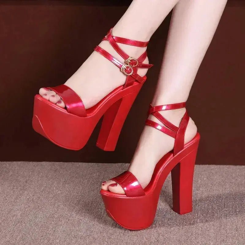 Blair Ankle Strap Heel - Dika Studio