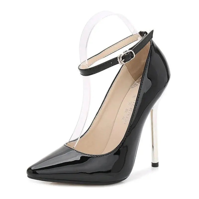 Blue ankle strap heel - Dikova